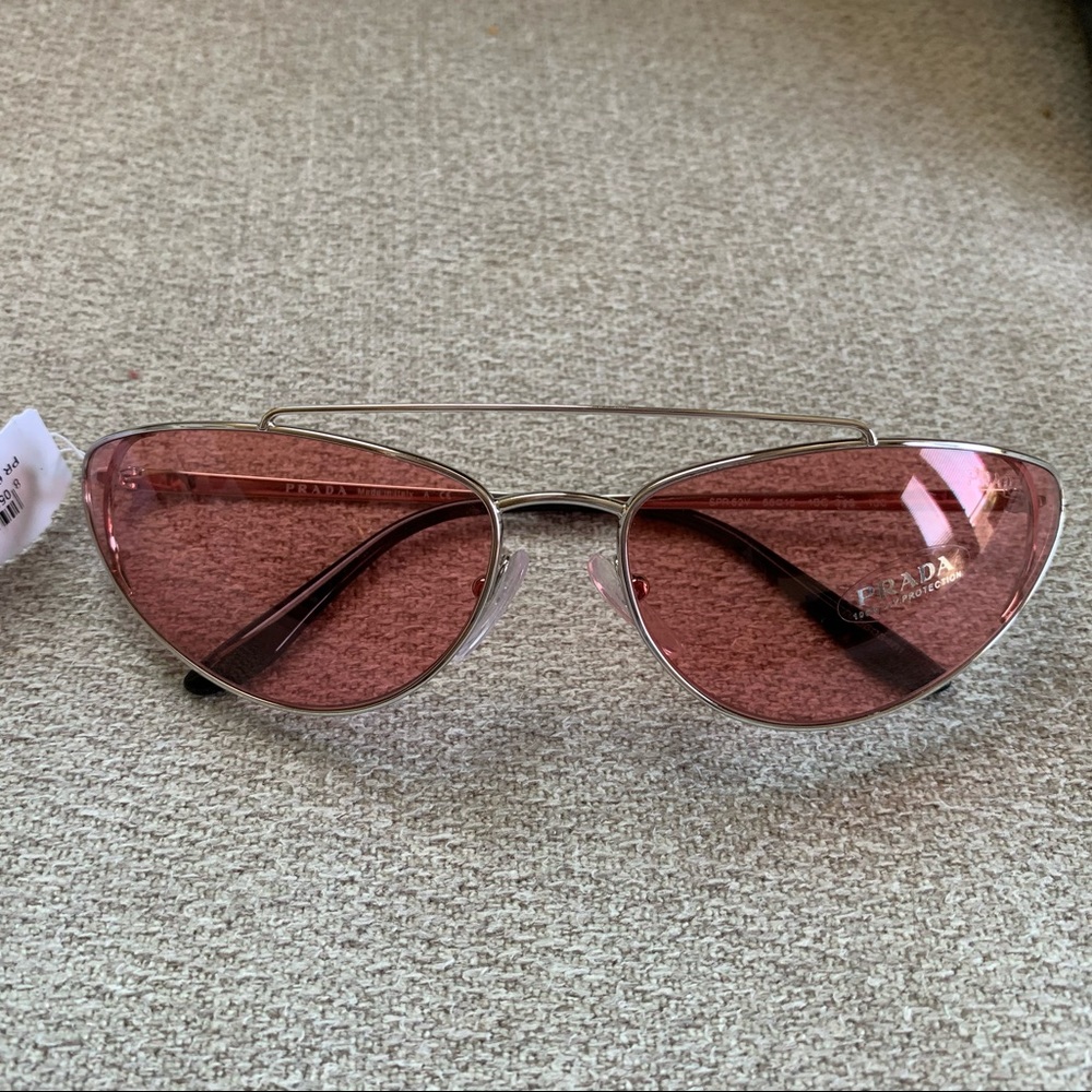 Prada Sunglasses, 66mm Irregular Cat Eye